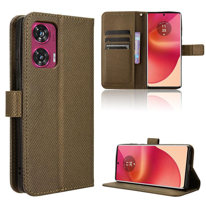 Flip Cover For Motorola Moto Edge 50 Fusion Leather Case [Flip Vintage Leather] Shockproof Durable Retro Phone Case