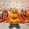 4D Pumpkin Foil Balloon for Halloween Thanksgiving Party Decoration Multi-color Durable Indoor Outdoor ForBirthday Celebration