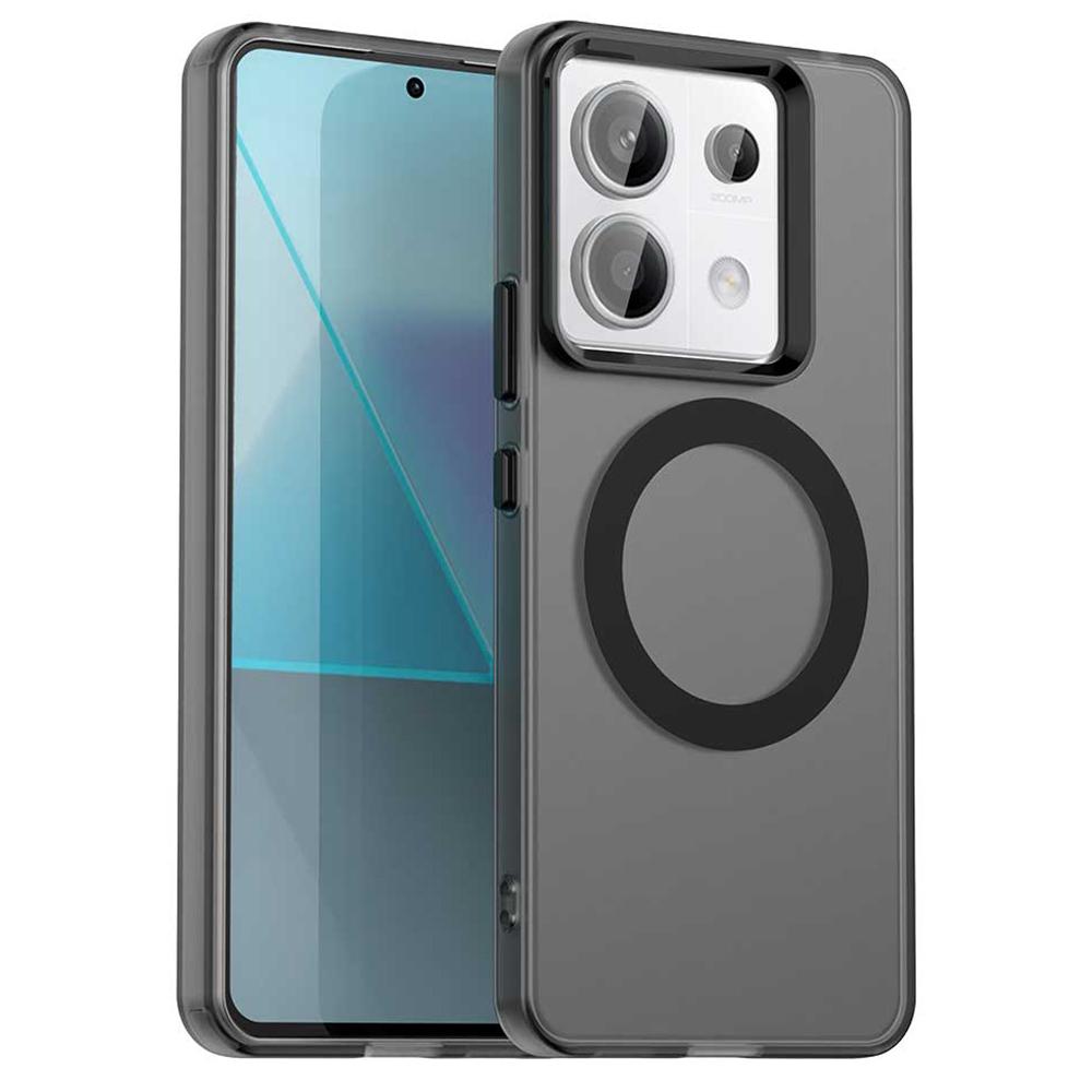 For Xiaomi Redmi Note 13 Pro 5G/Poco X6 5G Case Compatible with MagSafe PC+TPU+PET Anti-Drop Phone Cover