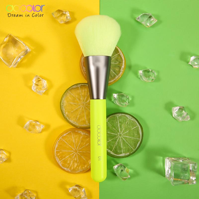 Набор кистей Docolor в неоновом цвете для профессионального макияжа