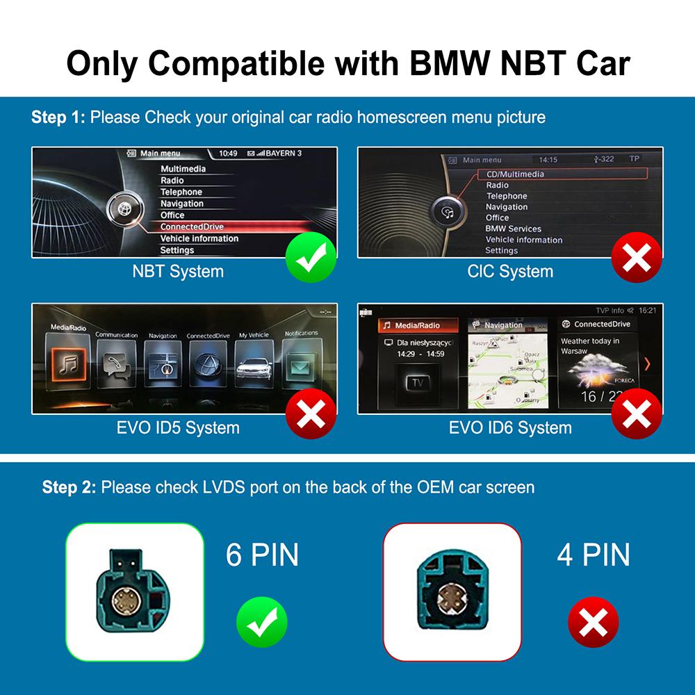 Для беспроводного CarPlay Android Auto декодера для BMW F30 F31 F34 F32 F33 3 4 серии 2012-2018 с NBT Siri картой мультимедиа