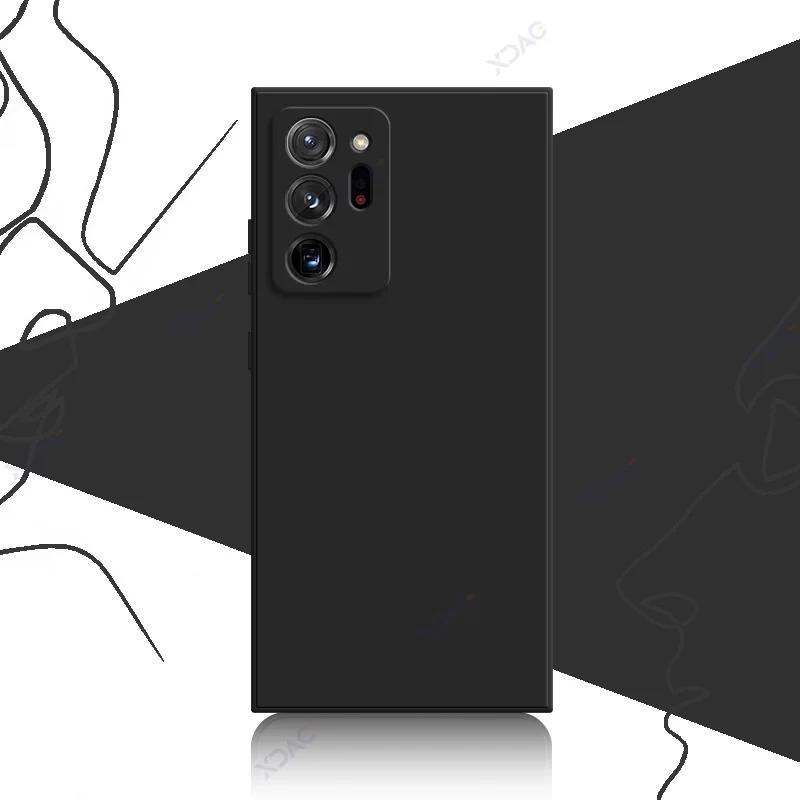 Милые модные чехлы для Samsung Galaxy Note 9 10 20 Plus Ultra SamsungNote20Ultra 5G 360 Soft Square Liquid Silicone Shield