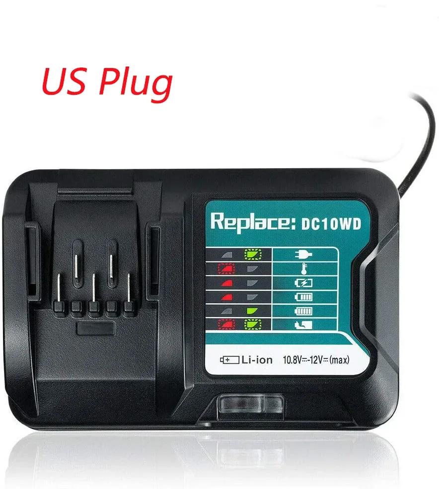 Замена DC10WD для зарядного устройства Makita 10,8 В 12 В DC10WD DC10SB DC10WC BL1015 BL1016 BL1021B BL1041B Быстрое зарядное устройство