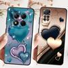 Чехол в форме сердца для Xiaomi Redmi Note 7 8 9S 10S 11s 9 10 11 12 Pro 12s 13 14 Pro Plus Черный Мягкий Чехол для Телефона