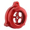 Clear Engine Oil Filter Cover Aluminium Alloy CNC Machining Oil Filter Protector Guard Cap for Raptor 700 700R Red
