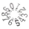 100pcs Alloy Numbers Charm Pendants Sliver Alloy Charms Pendants  for Jewelry Making