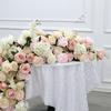 Uflower Искусственные Цветы Ряд 200см 100см 50см Декор из Искусственных Цветов для Свадебного Стола Центральный Элемент Арки Задний Фон Декор Стен