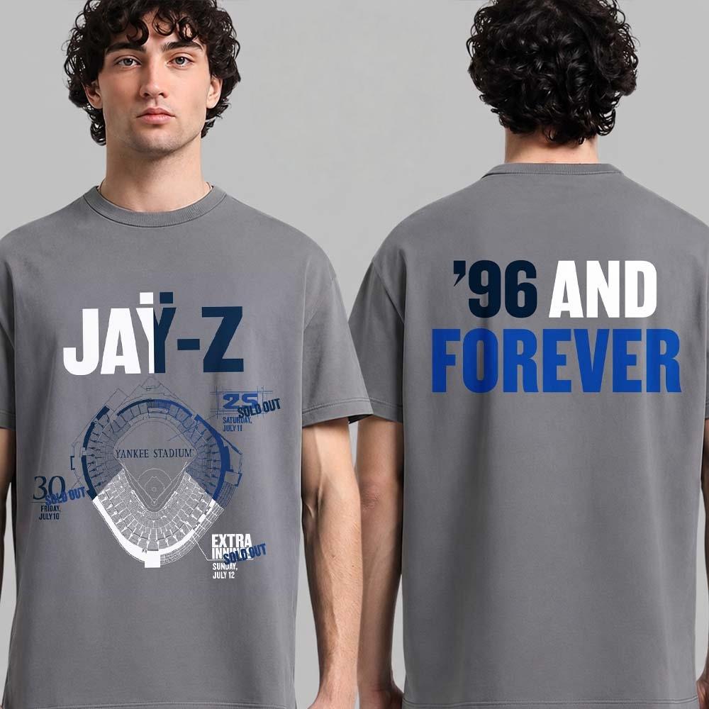 Jay Z 30-й Reasonable Doubt 25-й Blueprint JAŸZ 30 Тур Футболка 100% Хлопок Унисекс Унисекс Унисекс Футболка Y2k Хип-хоп Популярная Футболка