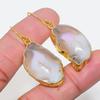 Agate Geode Slice Gemstone 925 Sterling Silver Jewelry Earring 1.97" GK-6710