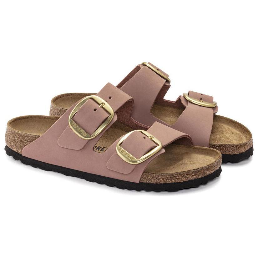 Birkenstock Arizona Женские сандалии на большой пряжке из нубука 'Old Rose' 1023963