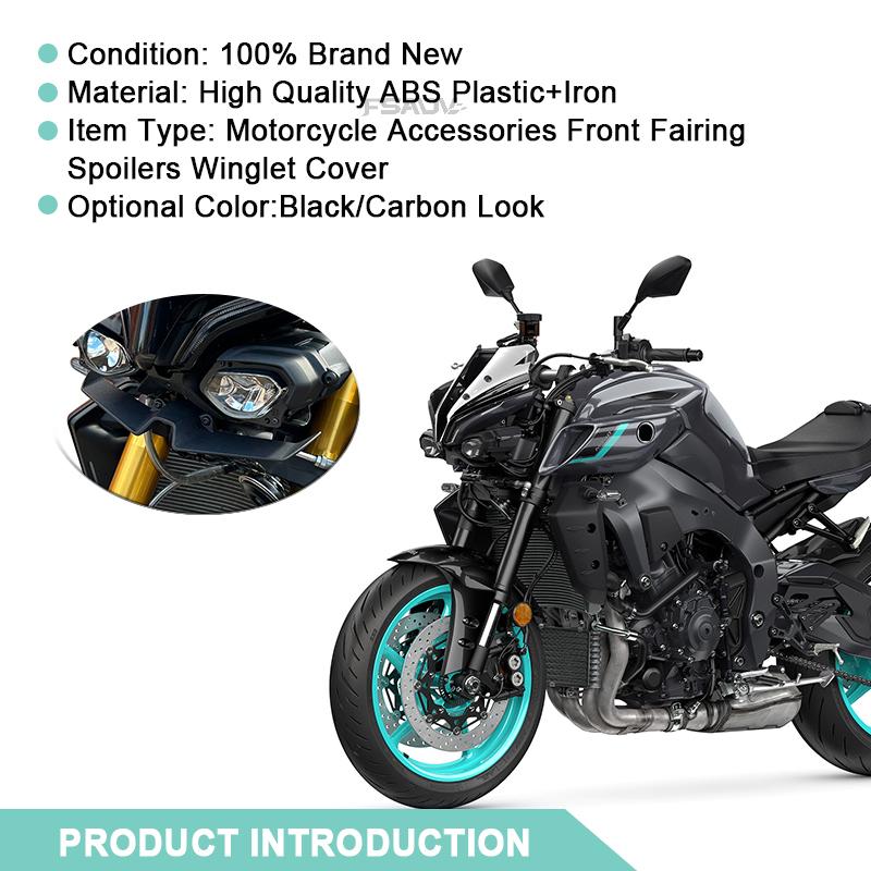Для мотоцикла YAMAHA MT-10 Накладка-удлинитель клюва переднего крыла Спойлер Покрытие Переднее крыло колеса MT10 MT 10 SP 2022 2023 2024
