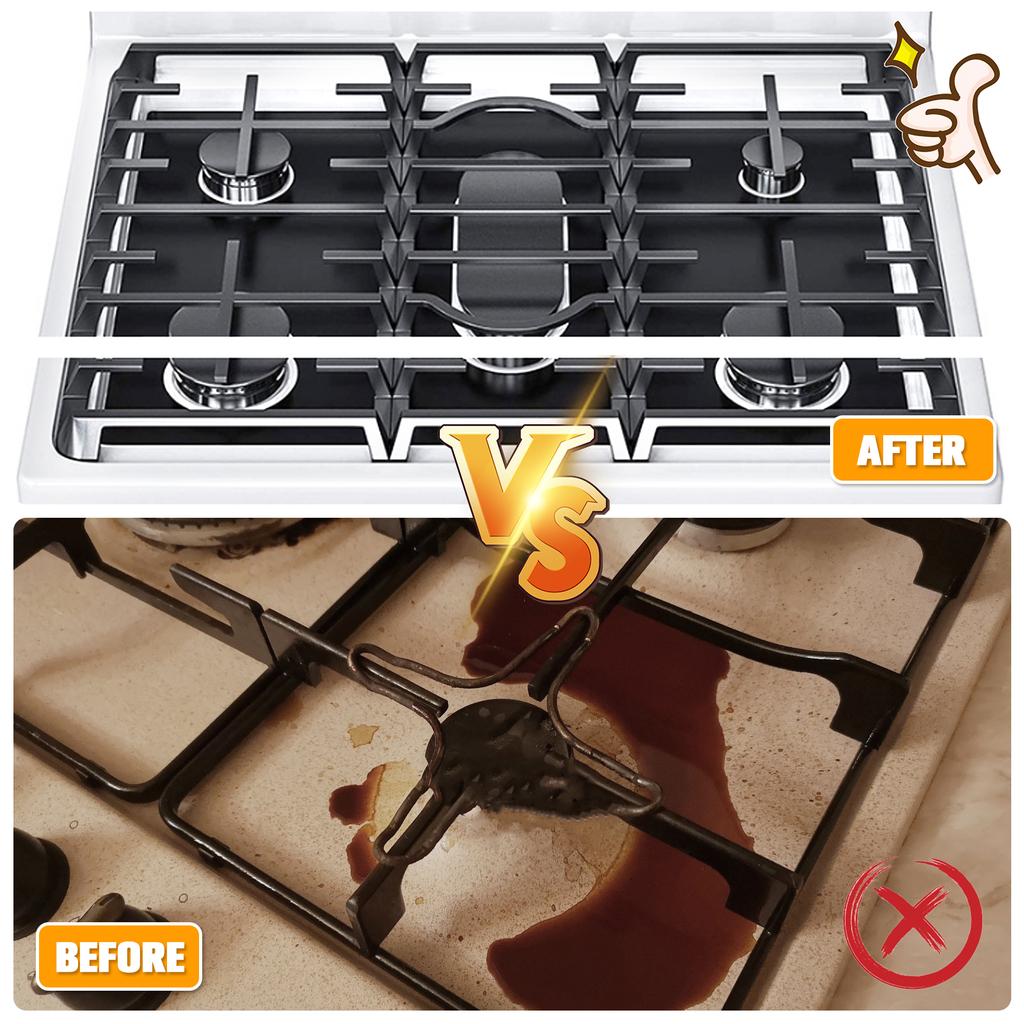 1/2/4 шт. Крышки для конфорок плиты, антипригарные крышки для газовых плит с 2 полосками для щелей, термостойкая верхняя крышка для плиты для кухни