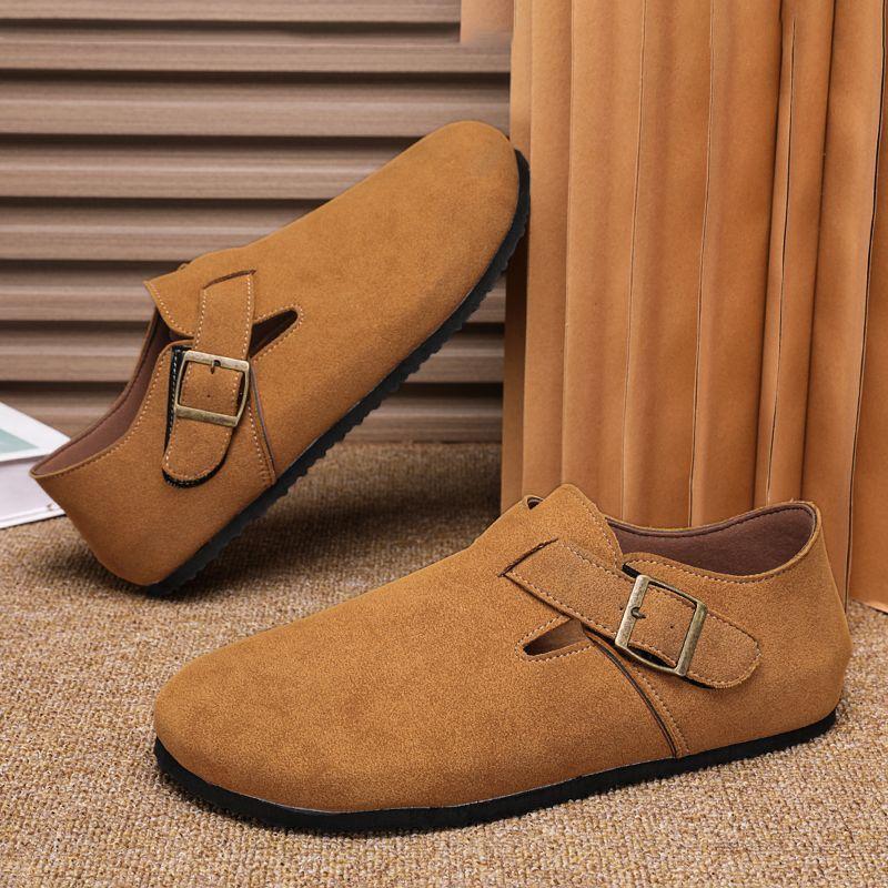 Мужские биркенштоки 2025 осень новая модная универсальная обувь-шлепанцы Doudou дышащая дезодорирующая низкие кеды для повседневной носки