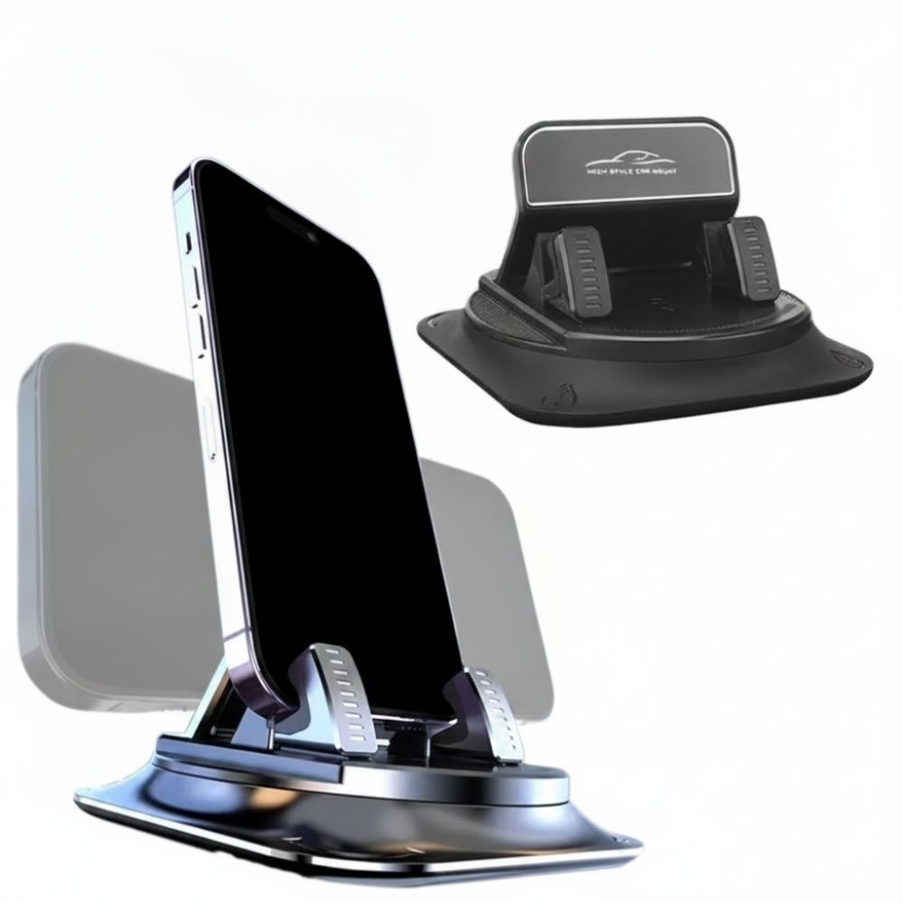 360 Degree Rotatable Phone Dashboard Mount PC+ABS Silicone Mobile Phone Holder In Car
