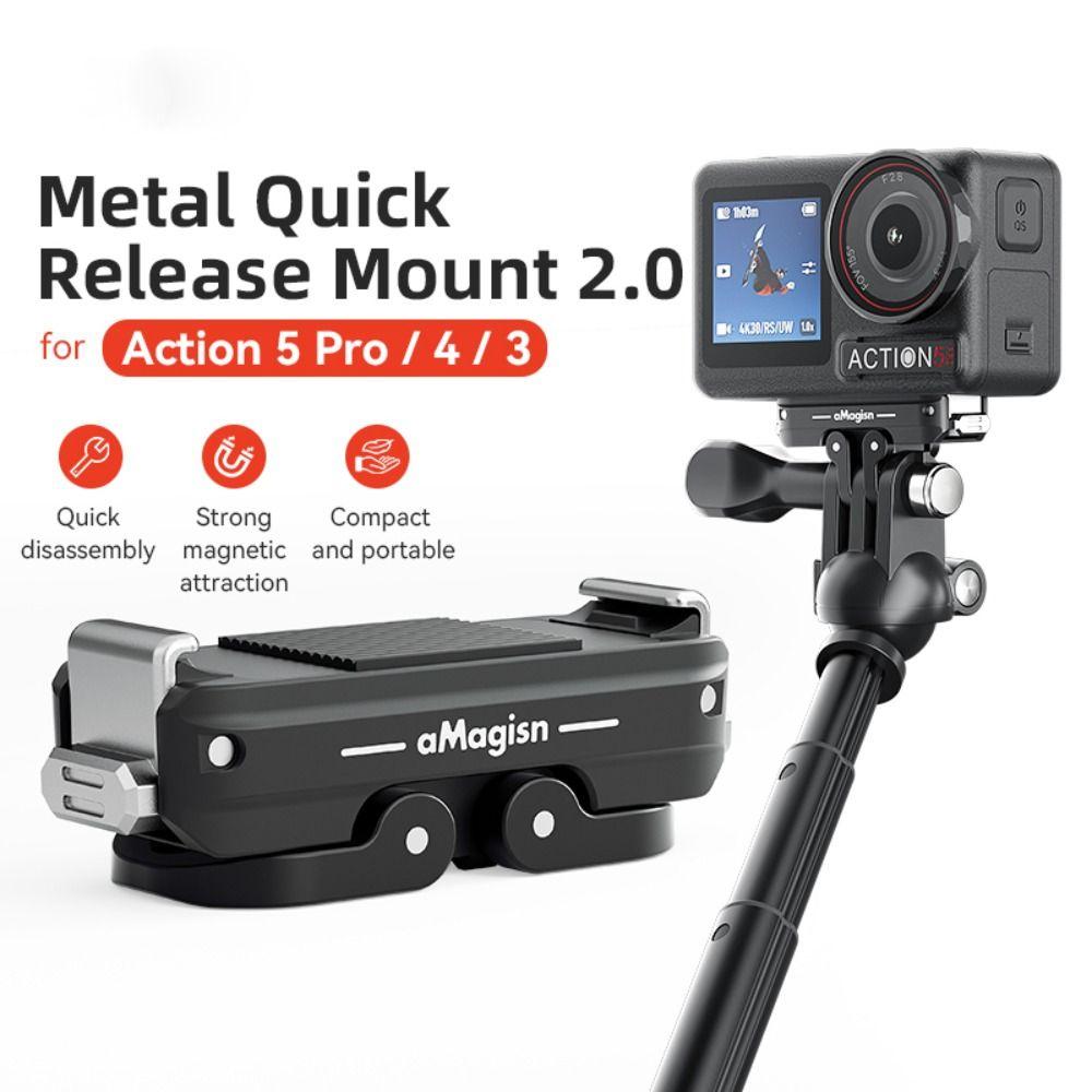Металлический магнитный адаптер для штатива, аксессуары для экшн-камер Osmo Action 5 Pro/4/3