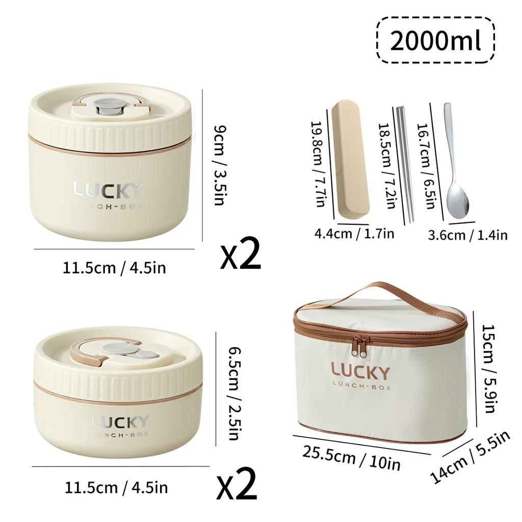 304 Stainless Steel Insulated Bento Box Microwave Heatable Round Sealed Thermal Lunch Box For Kids Students Food Container