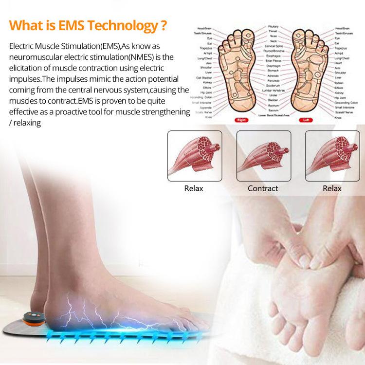 Electric Foot Massager Mat Physical Therapy Muscular Electric EMS Health Care Relaxation Terapia Foot Massage Health