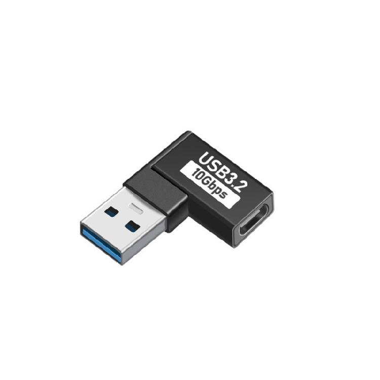 Экономичные USB Type-C коннекторы под углом 90°, защита от помех, адаптер для быстрой зарядки 10 Гбит/с для рабочей среды
