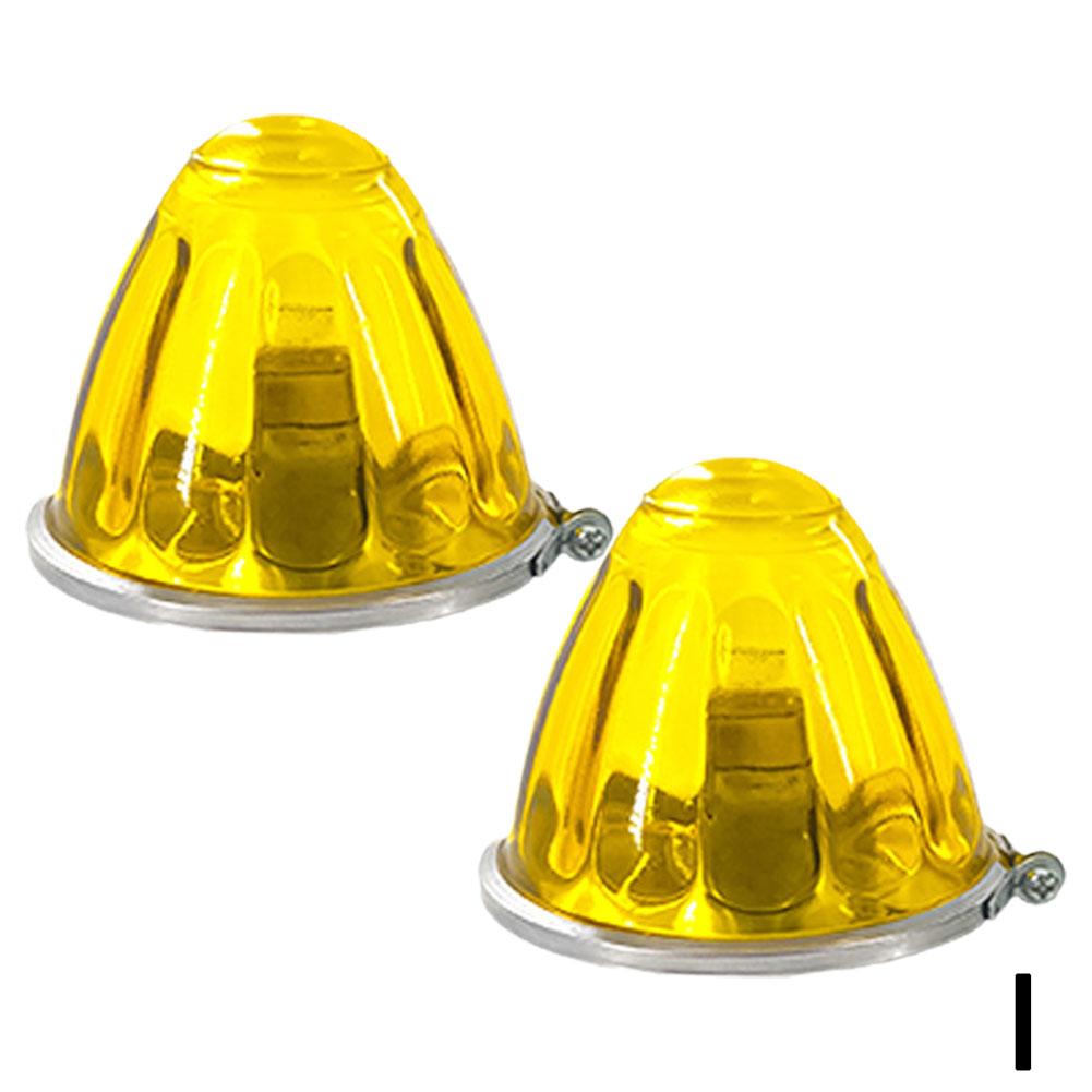 2 шт. мигающие огни для грузовиков 12 В 24 В светодиодные габаритные огни для прицепа, проблесковые маячки для трактора, белые, янтарные, красные, синие, зеленые, для фургона, автобуса, автофургона