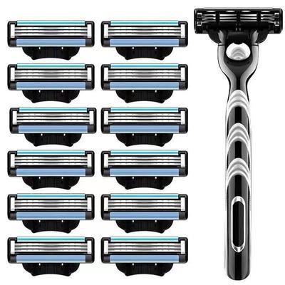 Gillette Mach 3 Ручная бритвенная головка с тремя лезвиями для бороды