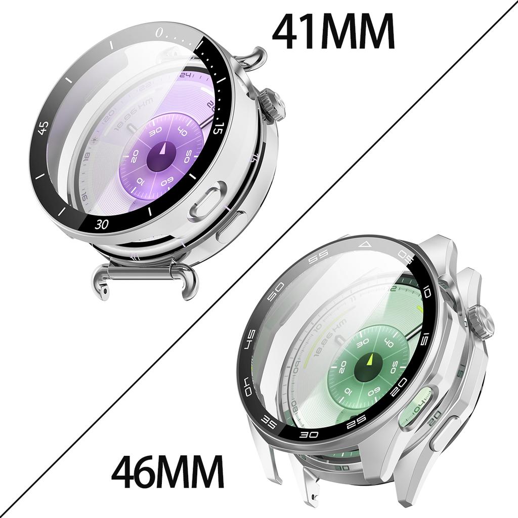 Чехол+Закаленное Стекло Для Huawei Watch GT 6 41/46мм ПК Крышка С Шкалой Жесткий Бампер Оболочка Для Huawei Band GT6 46/41мм Защитник