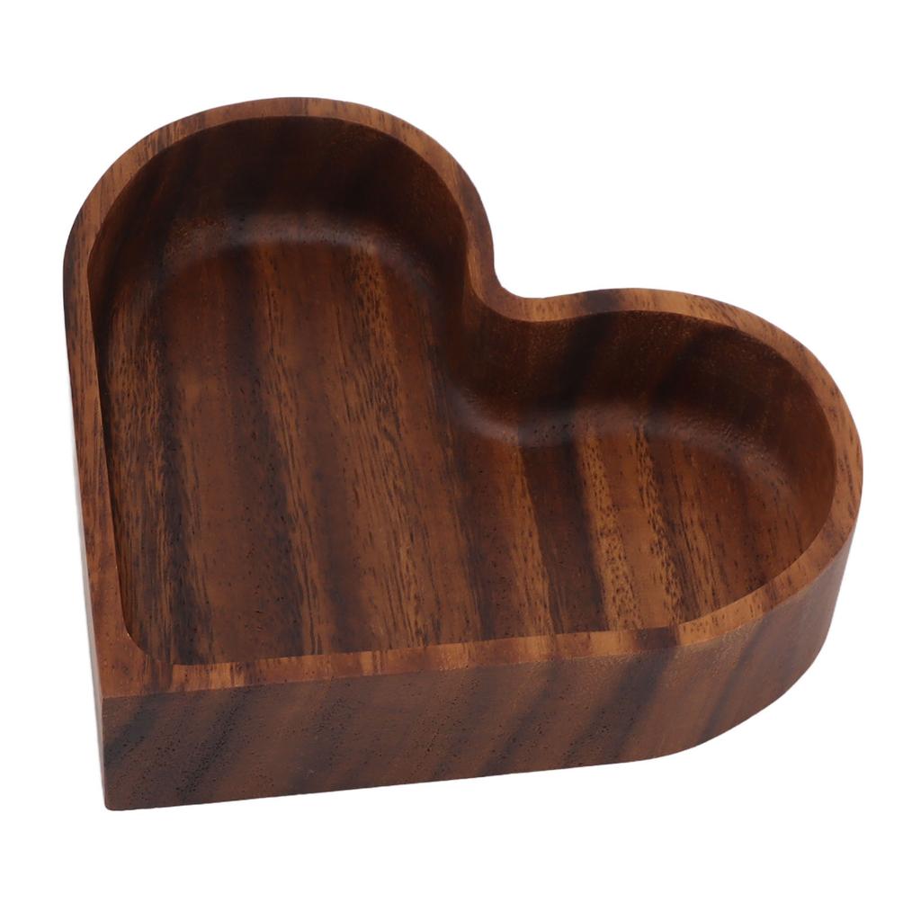 Walnut Fruit Plate Smooth Textured Elegant Wood Serving Tray for Snack Fruit Nut Kitchen Utensils