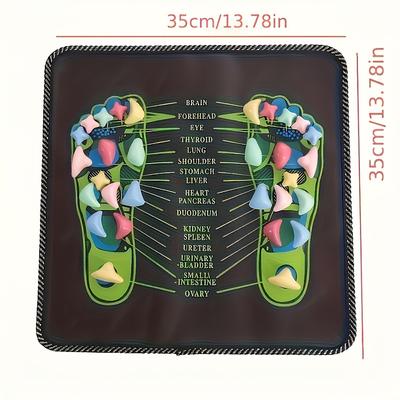 Массажер для ног Рефлексотерапия Walk Stone Foot Облегчение боли в ногах Физиотерапия Детокс Спа для ног Акупрессурный коврик Pad Massageador