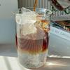 American Latte Coffee Cup Glass Transparent Juice Milk Cup Drinkware Cold Coffee Cup Cocktail Cup