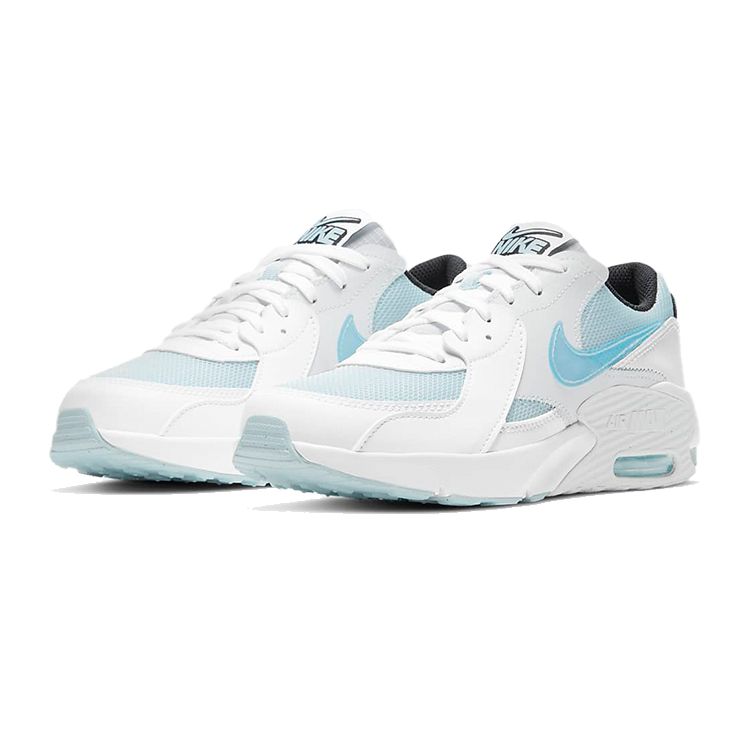 Nike Детские кроссовки Air Max Excee Power Up GS Glacier Blue Белый Черный CW5834-400