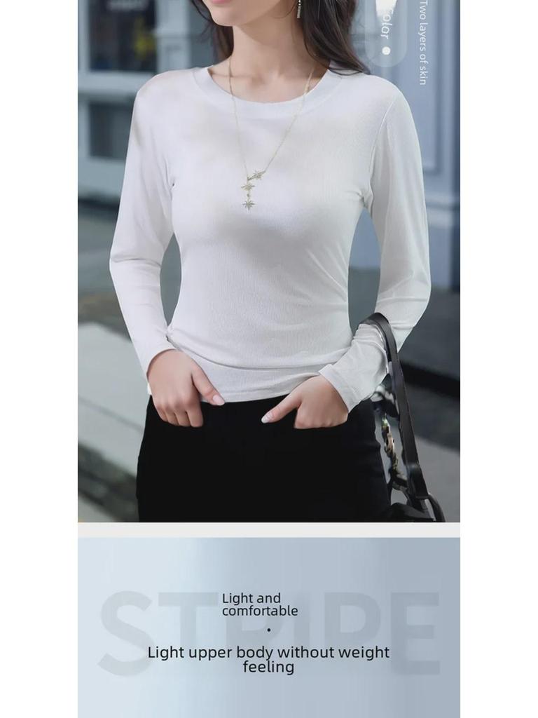 Корейский облегающий свитер с высоким эластичным плетением из хлопка с длинным рукавом и полуводолазкой для женщин - весенний выпуск