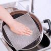 Kitchen Stove Silver Wire Rag Steel Wire Dishwashing Cloth Non-Stick Oil Oil Removal Dirt Metal Silver Wire Cleaning Rag