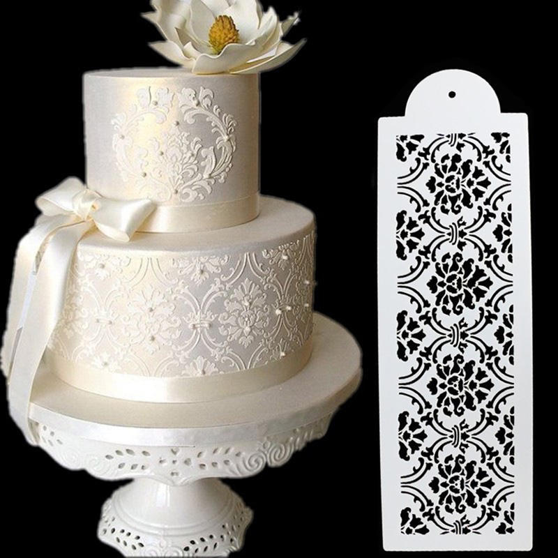 Plastic Cookie Cake Stencil Fondant Tool Decoration For Cake Wedding Flower