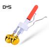 Fishing Rod Tip Light with Dual Bells Fishing Bite Alarm LED Lamp Night Fishing Pole Tip Strike Sensor Alert Light Fishing Accessories