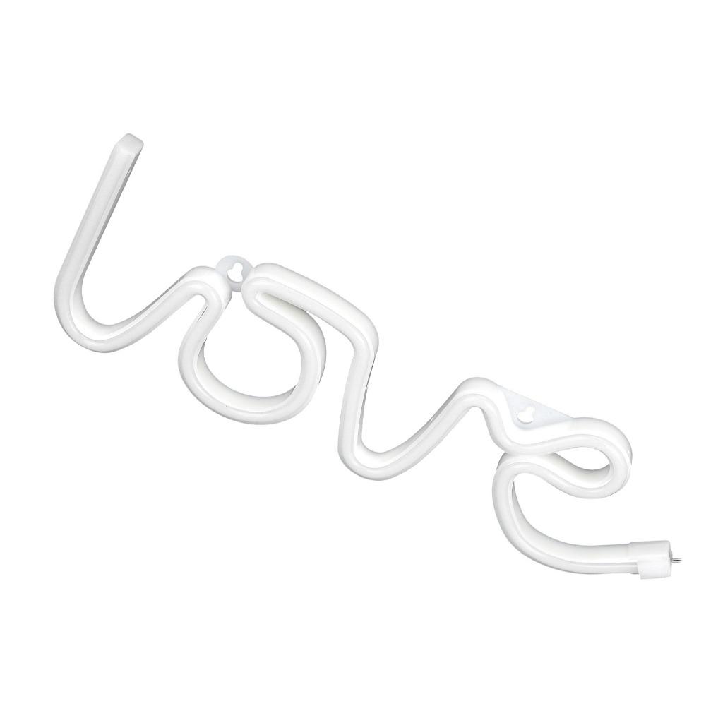 Warm Light Neon Sign Lamp Love Neon Light Portable LED Neon Sign  Living Room