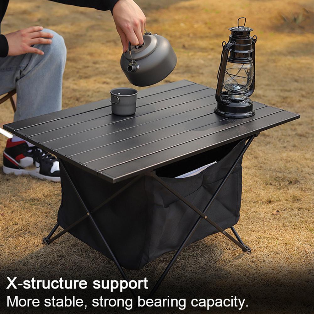 Портативный складной стол из алюминиевого сплава для кемпинга, многофункциональный легкий стол для пикника на открытом воздухе