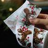 2M/Roll Gift Wrap Ribbon Xmas Gift Box Packing Strap Linen Christmas Ribbon  Gift Package