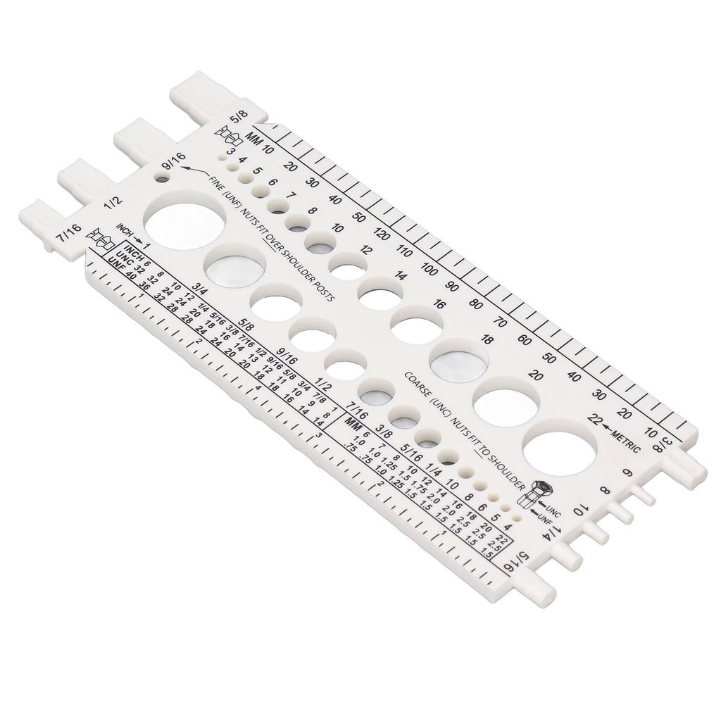 Прибор для проверки резьбы болтов и гаек от M3 до M22 метрических и от #4 до 34 дюймовых размеров. Идентификатор болтов и гаек.