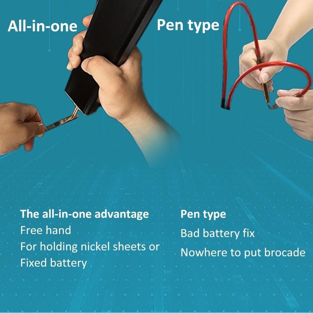 Портативный сварочный аппарат для точечной сварки 5 В 2 А, регулируемый, ручной сварочный аппарат для точечной сварки, толщина никелевой пластины 0,1–0,12 мм