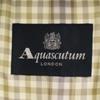 Неиспользованное пальто Aquascutum из нержавеющей стали с воротником 15 Белая система С фирменной вешалкой Женское Б/у