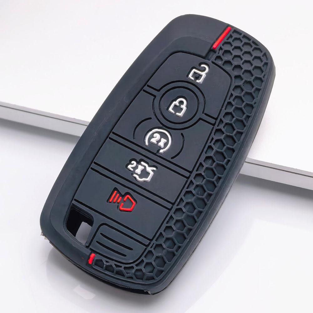 Силиконовый чехол для брелока, совместимый с Ford F150 F250 F350 F450 Explorer Edge Escape Expedition Mustang Taurus Lincoln Navigator MKZ, Подходит для Ford Escape