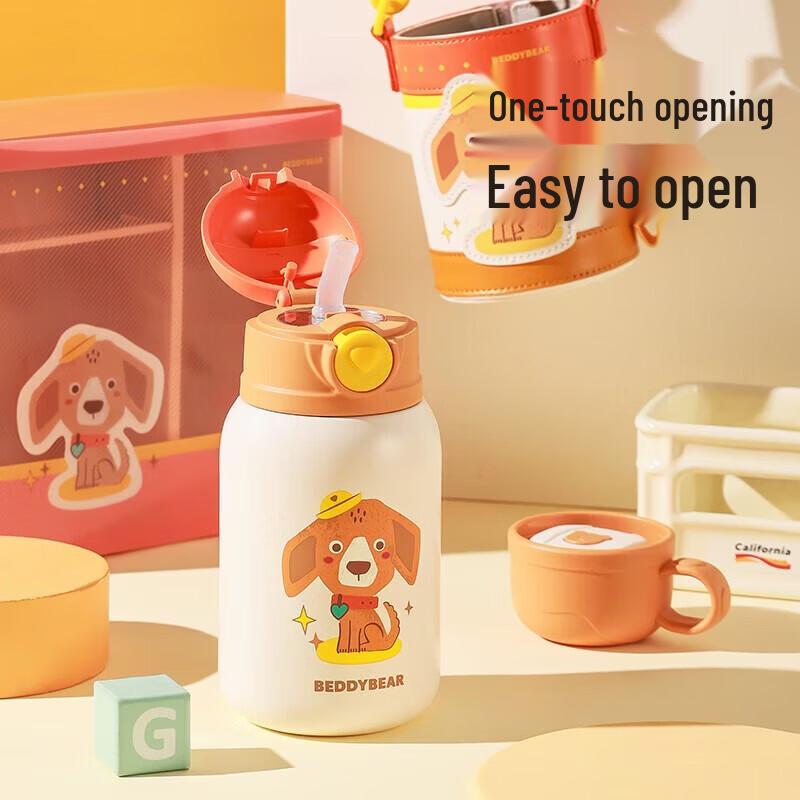 BEDDYBEAR Детская термобутылка для воды из нержавеющей стали 316 с мультяшным дизайном