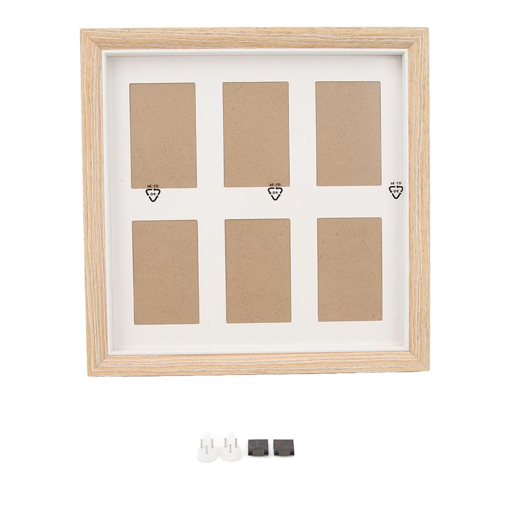 Wooden Picture Frame Can Hold 6pcs 3inch Photos Wooden Mini Picture Frame for Polaroid Photo