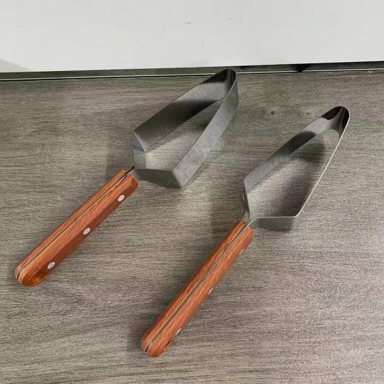 Арбузный резак из нержавеющей стали Арбузные слайсеры Деревянная ручка Эффективные инструменты для нарезки фруктов