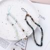 Straps Cell Phone Lanyard Stone Beaded Phone Chain Natural Stone Phone Lanyard Trendy Stone Lanyard