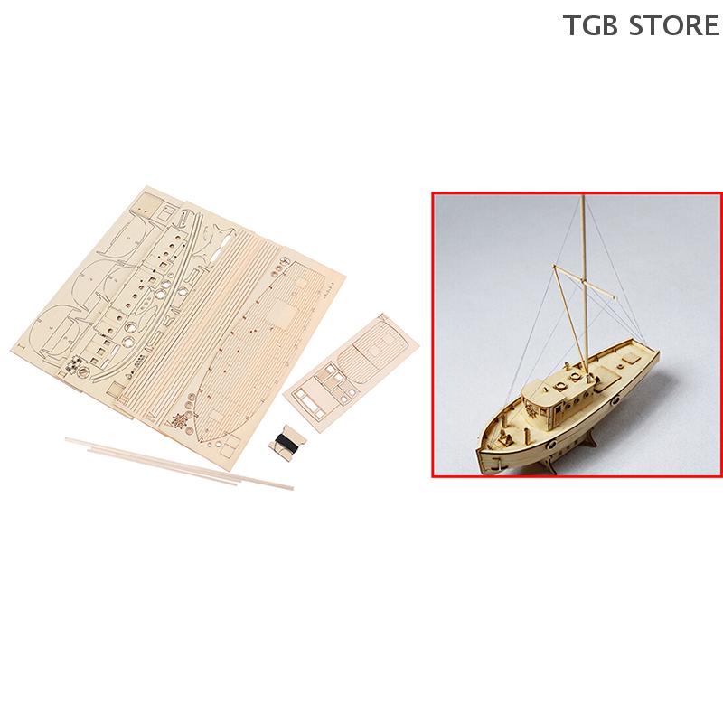 1Set 1:30 Wooden DIY Ship Assembly Model Sailboat Wooden Kit Puzzle Toys Gift