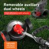 Foldable Electric Lawn Mower Li-ion Weeder Household with Wheels Multi-function Handheld Wireless Rechargeable Lawn Mower
