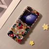 Fashion Rhinestone Phone Case For Samsung Galaxy Z Flip 3 4 5 6 Diamond Cover