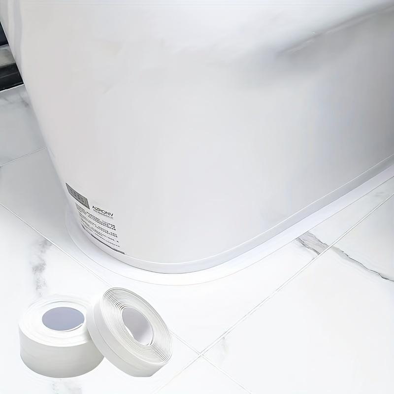 1 рулон ленты для герметизации душевой кабины в ванной, самоклеящаяся водонепроницаемая наклейка на стену из белого ПВХ, подходит для ванных комнат, раковин, ванн