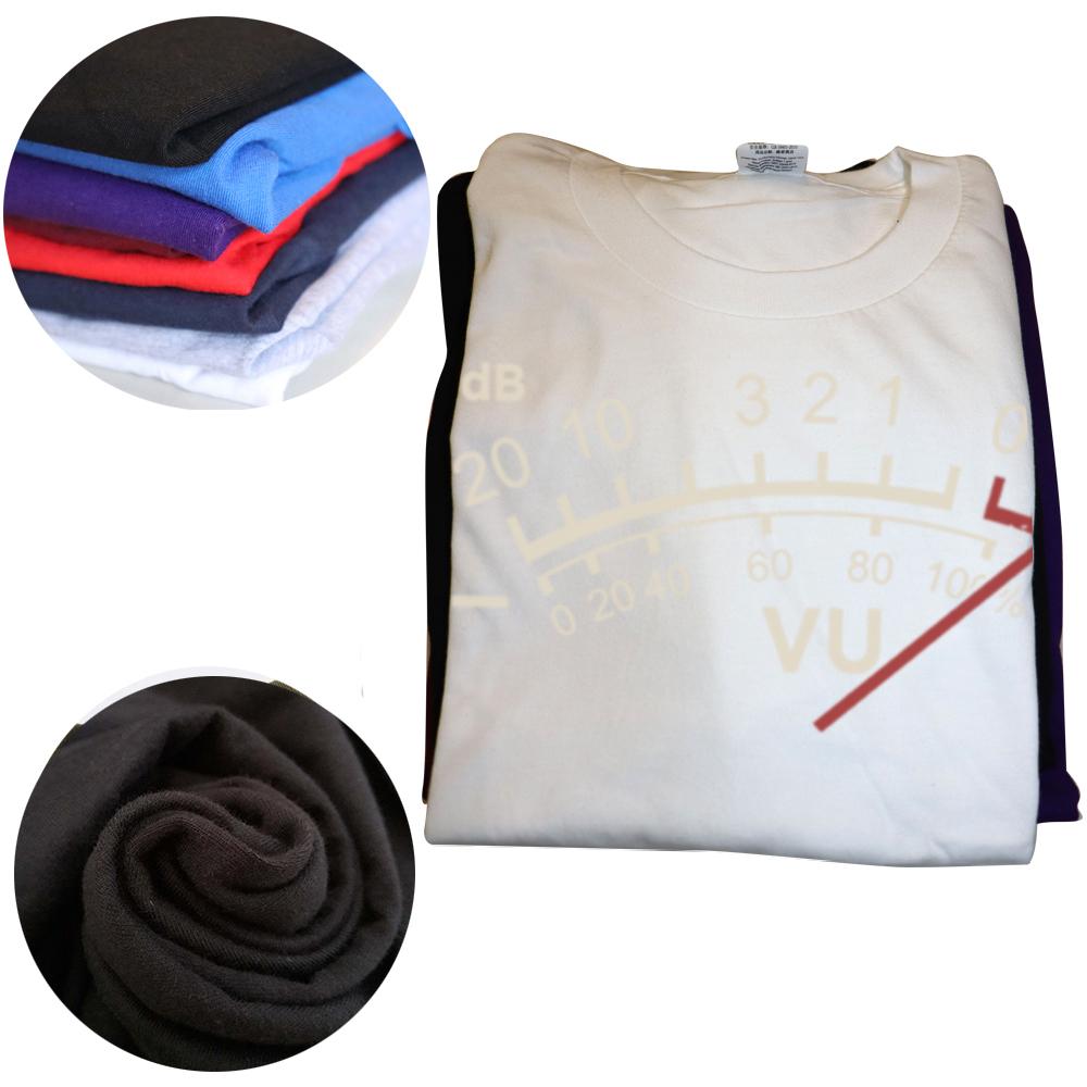 VU Meter Music Sound DB DJ Retro Vintage Classic T Shirt Men Casual Short Sleeve Tees Tops Harajuku Analog Audio Mens Clothing