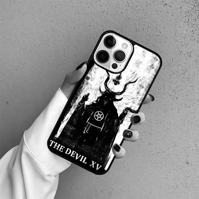 Карты Таро Дьявол Чехол-ракушка для iPhone 17 Air 15 16e 14 13 12 Pro Max 11 Pro Max Plus Чехол для телефона